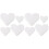 8 Pcs Heart-Shaped Foam Cake Models Baking Supplies 2