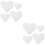 8 Pcs Heart-Shaped Foam Cake Models Baking Supplies 6