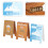 3Pcs Assorted Color Wooden Decorative Clips Desktop Memo Note Holders 5
