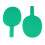 2 Pairs Plastic Table Tennis Bats For Kids Practice Training Green 8
