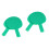2 Pairs Plastic Table Tennis Bats For Kids Practice Training Green 4