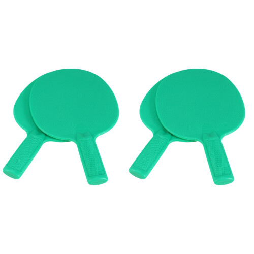 2 Pairs Plastic Table Tennis Bats For Kids Practice Training Green 1
