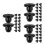 72 Pcs Heavy Duty Jack Oil Plug Sealing Cap For Hydraulic Systems 9