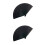 2Pcs Man Fabric Folding Fan Lightweight With Bag Pattern 6