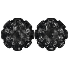 2Pcs 8 Holes Crawfish Trap Eel Shrimp Cage Portable Fishing Mesh Net