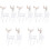 10 Pcs Christmas Acrylic Elk Pendant Tree Ornament Clear Statue Decor 5
