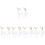 10 Pcs Christmas Acrylic Elk Pendant Tree Ornament Clear Statue Decor 7