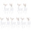 10 Pcs Christmas Acrylic Elk Pendant Tree Ornament Clear Statue Decor 4