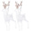 10 Pcs Christmas Acrylic Elk Pendant Tree Ornament Clear Statue Decor 1