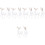 10 Pcs Christmas Acrylic Elk Pendant Tree Ornament Clear Statue Decor 6