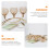 2Pcs 3-Arm Tea Light Candle Holder Desktop Arch Table Candelabra 10