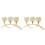 2Pcs 3-Arm Tea Light Candle Holder Desktop Arch Table Candelabra 2