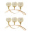 2Pcs 3-Arm Tea Light Candle Holder Desktop Arch Table Candelabra 5