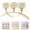 2Pcs 3-Arm Tea Light Candle Holder Desktop Arch Table Candelabra 9