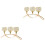 2Pcs 3-Arm Tea Light Candle Holder Desktop Arch Table Candelabra 3