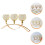 2Pcs 3-Arm Tea Light Candle Holder Desktop Arch Table Candelabra 11