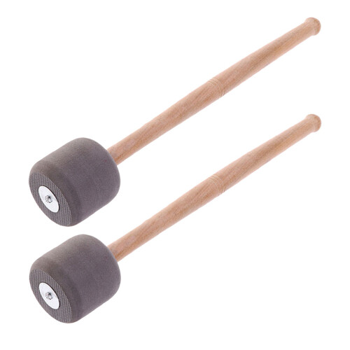 4 Pcs Practical Bass Drum Mallets Non Skid Stainless Steel