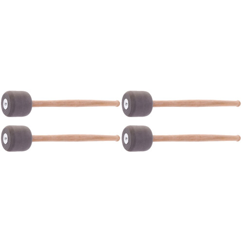 4 Pcs Practical Bass Drum Mallets Non Skid Stainless Steel 1