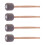 4 Pcs Practical Bass Drum Mallets Non Skid Stainless Steel 5
