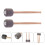 4 Pcs Practical Bass Drum Mallets Non Skid Stainless Steel 9