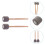 4 Pcs Practical Bass Drum Mallets Non Skid Stainless Steel 8