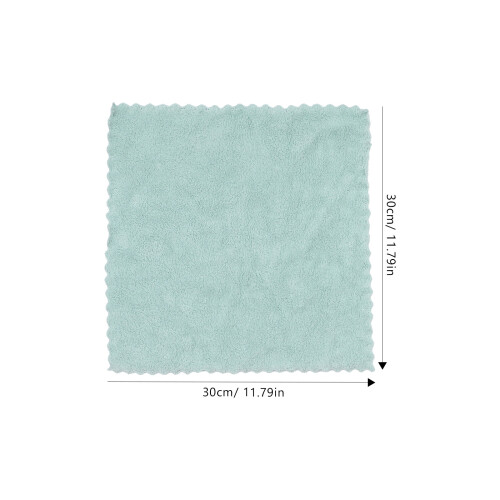 8Pcs Square Washcloth Towels Solid Color Absorbent Face Cleaning 1