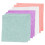 8Pcs Square Washcloth Towels Solid Color Absorbent Face Cleaning 9