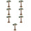 7Pcs Mini Tree Model Multi Color Durable Desktop Ornament for Decor 11
