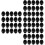 300 Pcs Black Plastic Safety Eyes Oval For Bear Doll Diy Craft 11