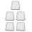 5Pcs Retro Enamel Baking Pan Rectangle White For Bread Fruit Storage 7