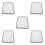 5Pcs Retro Enamel Baking Pan Rectangle White For Bread Fruit Storage 8