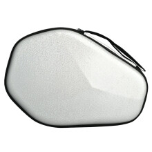 Racket Cover Smooth Zip Sports Bag Portable Organizer For Two Rackets And Balls Silver