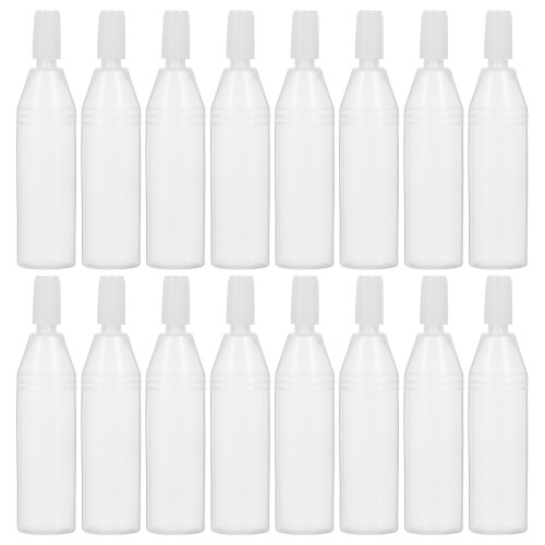 100Pcs 10Ml Plastic Dropper Bottles With White Caps For Essential Oils
