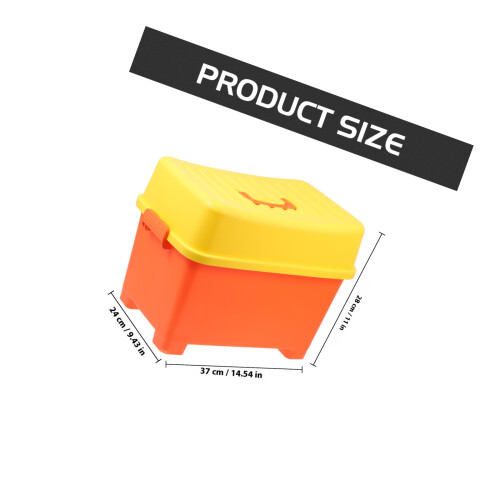 1Pc Plastic Storage Box With Lid For Toy Organization Home Supply 1