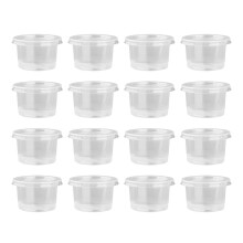50Pcs Simple Plastic Pudding Bowls Jam Cups Containers Home Supplies