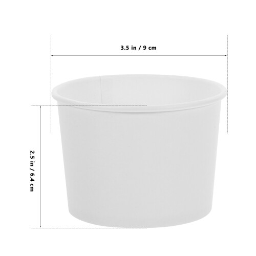 100Pcs Thickened Paper Ice Cream For Takeout Events 1