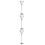 3Pcs Stainless Steel Heart Shaped Tabletop Display Stand 10