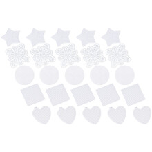 100 Pcs Mesh Plastic Canvas Sheets For Cross Stitch Embroidery Craft