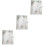 3 Pcs Transparent PVC Notebook Cover Protector 5