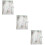 3 Pcs Transparent PVC Notebook Cover Protector 9
