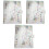 3 Pcs Transparent PVC Notebook Cover Protector 3