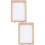 2Pcs Wooden Paper Making Mould Screen Printing Frame Diy Craft Tool 3