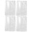 8 Pcs Transparent A5 Book Cover Film Waterproof Protective 2