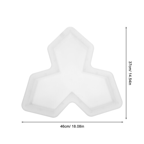Unique Garden Path Mold Maple Leaf Stepping Stone Reusable Paver 1