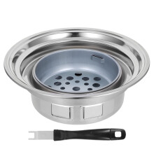 Charcoal Grill Round Stainless Steel Stove For Indoor Outdoor Bbq
