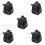 5Pcs Japanese Style Ceramic Soy Sauce Dispenser Container Jar 4
