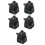 5Pcs Japanese Style Ceramic Soy Sauce Dispenser Container Jar 3