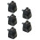 5Pcs Japanese Style Ceramic Soy Sauce Dispenser Container Jar 6