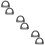 6 Pcs D-Shaped Bag Decorations Sturdy Handbag Handles Black 9