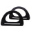 6 Pcs D-Shaped Bag Decorations Sturdy Handbag Handles Black 10